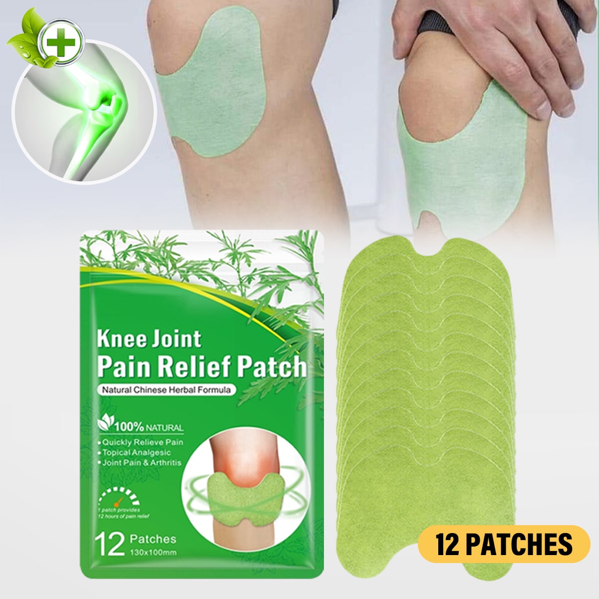 Prime DNA Menthol Cooling Joint Relief Patches for Knee, Ankle