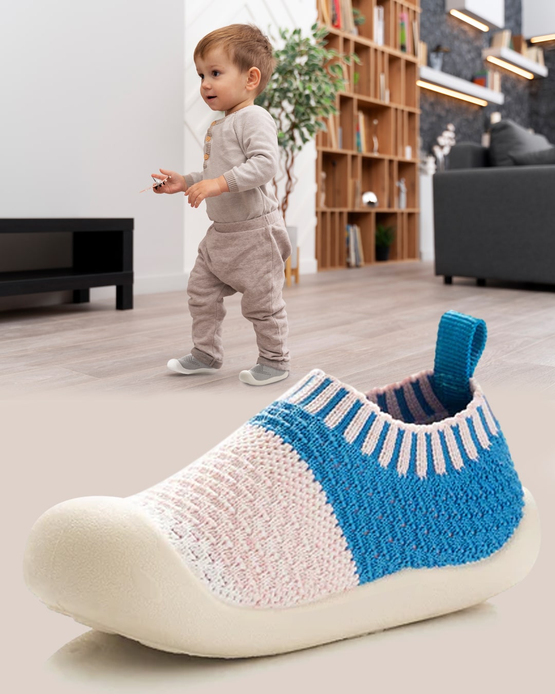 LittleSteps™ - Cozy Non-Slip Baby Shoe-Socks